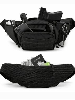 NWT Conceal Carry Tactical Fanny Pack One Size Fits Most Black